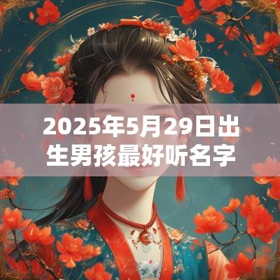 2025年5月29日出生男孩最好听名字阳刚的男宝宝取名