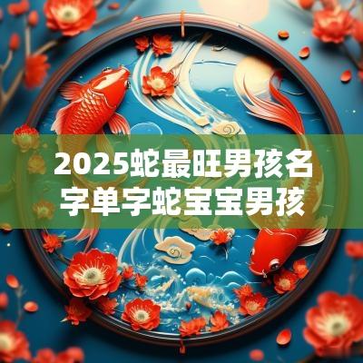 2025蛇最旺男孩名字单字蛇宝宝男孩取名大全2025款