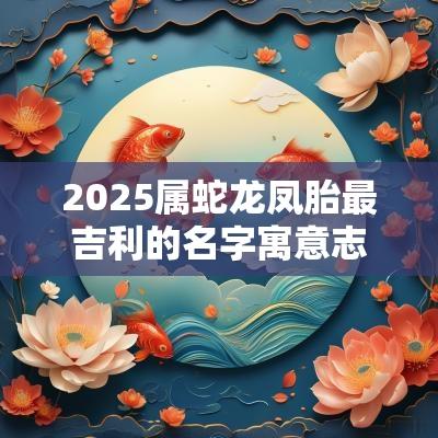 2025属蛇龙凤胎最吉利的名字寓意志向远大的宝宝取名