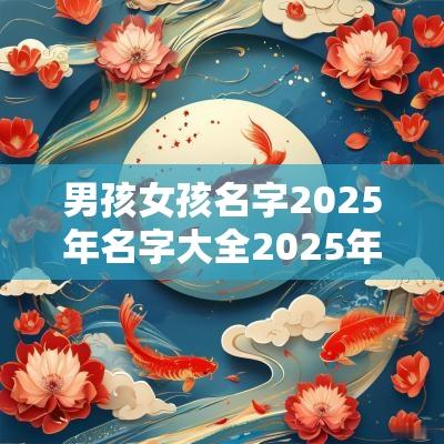 男孩女孩名字2025年名字大全2025年出生的宝宝取名