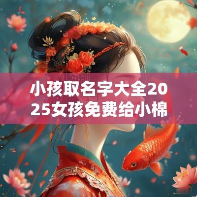 小孩取名字大全2025女孩免费给小棉袄这样取名福气满满