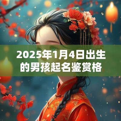 2025年1月4日出生的男孩起名鉴赏格调优雅宝宝名分享