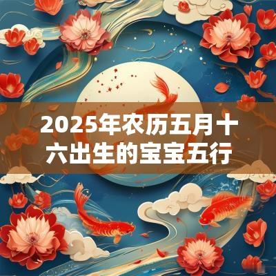 2025年农历五月十六出生的宝宝五行八字命运大方的名字