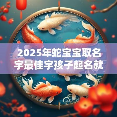 2025年蛇宝宝取名字最佳字孩子起名就用吉祥寓意的字眼