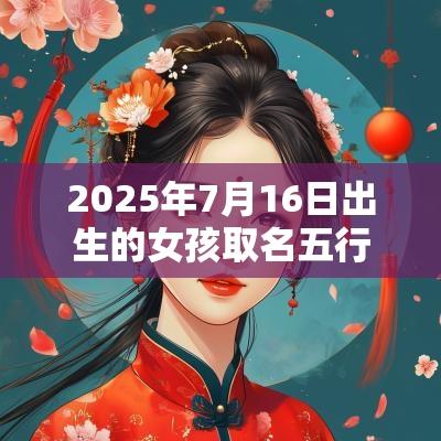 2025年7月16日出生的女孩取名五行缺水火温婉的名字
