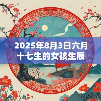 2025年8月3日六月十七生的女孩生辰八字缺金宝宝名字