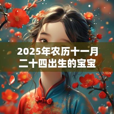 2025年农历十一月二十四出生的宝宝缺什么取名如何补金