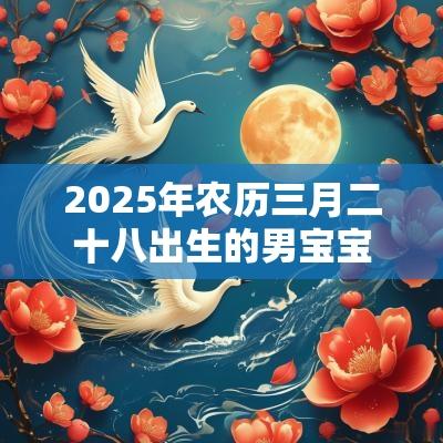 2025年农历三月二十八出生的男宝宝缺什么取名如何补火