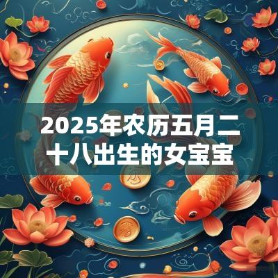2025年农历五月二十八出生的女宝宝缺什么五行不缺取名