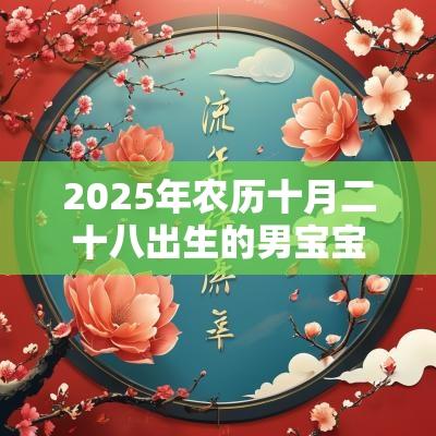 2025年农历十月二十八出生的男宝宝缺什么取名如何补火
