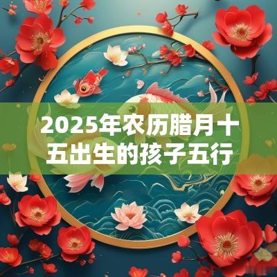 2025年农历腊月十五出生的孩子五行八字命运简单的名字