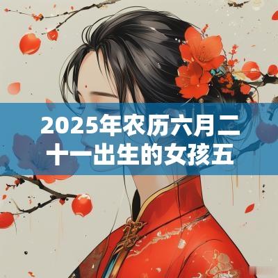2025年农历六月二十一出生的女孩五行命理解析取名旺运