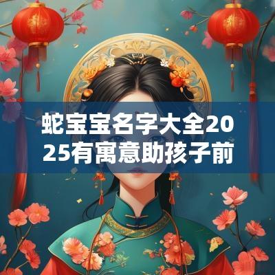 蛇宝宝名字大全2025有寓意助孩子前程似锦的女生起名