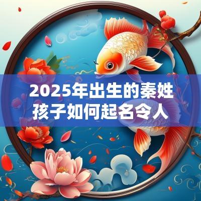 2025年出生的秦姓孩子如何起名令人印象深刻的男孩名字