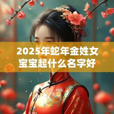 2025年蛇年金姓女宝宝起什么名字好仙姿玉貌的女生取名