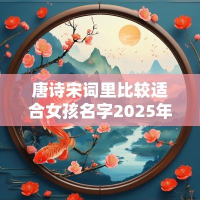 唐诗宋词里比较适合女孩名字2025年蛇女宝宝名字寓意好