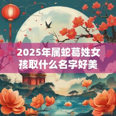 2025年属蛇葛姓女孩取什么名字好美艳绝伦的女宝宝起名