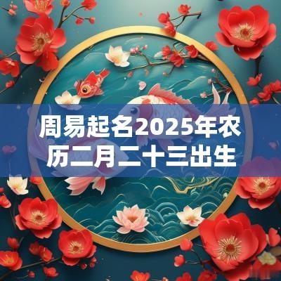 周易起名2025年农历二月二十三出生的女孩简约取名推荐