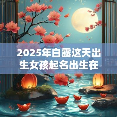 2025年白露这天出生女孩起名出生在白露这天的女孩名字