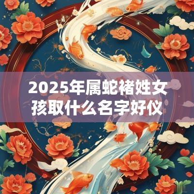 2025年属蛇褚姓女孩取什么名字好仪态万方的女宝宝取名