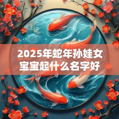 2025年蛇年孙娃女宝宝起什么名字好一笑倾城的女生取名