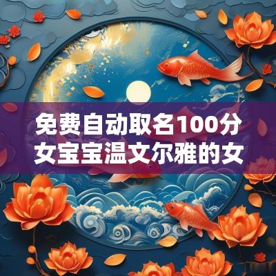 免费自动取名100分女宝宝温文尔雅的女生名字大全