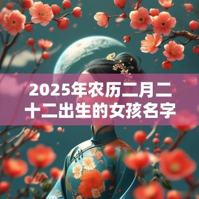 2025年农历二月二十二出生的女孩名字五行缺水怎么取名