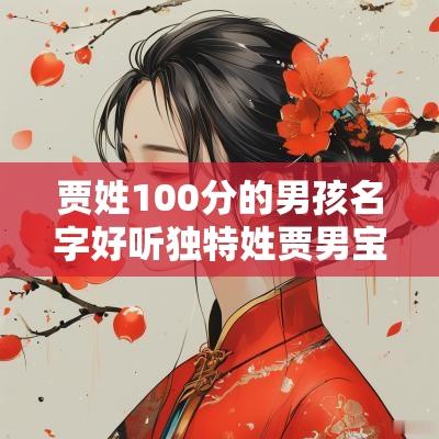 贾姓100分的男孩名字好听独特姓贾男宝宝不容错过的好名