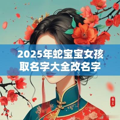 2025年蛇宝宝女孩取名字大全改名字大全生辰八字免费