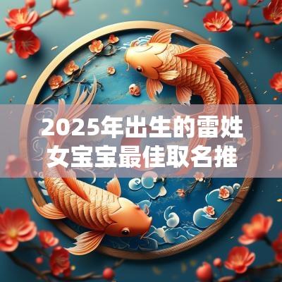 2025年出生的雷姓女宝宝最佳取名推荐吸睛热门女孩名字