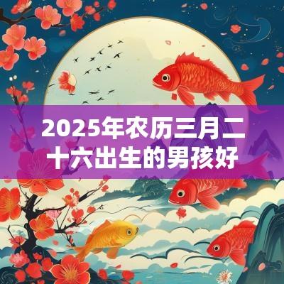 2025年农历三月二十六出生的男孩好吗缺火取名测试打分