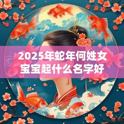 2025年蛇年何姓女宝宝起什么名字好如花似玉的女孩取名