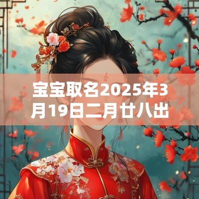 宝宝取名2025年3月19日二月廿八出生的女生五行旺缺
