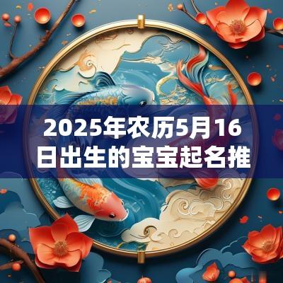 2025年农历5月16日出生的宝宝起名推荐女孩名字推荐