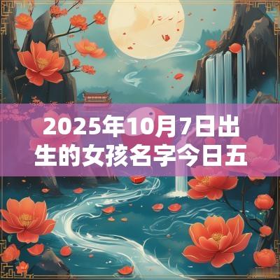 2025年10月7日出生的女孩名字今日五行缺木免费取名
