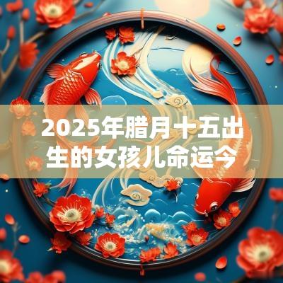 2025年腊月十五出生的女孩儿命运今日五行缺火周易取名