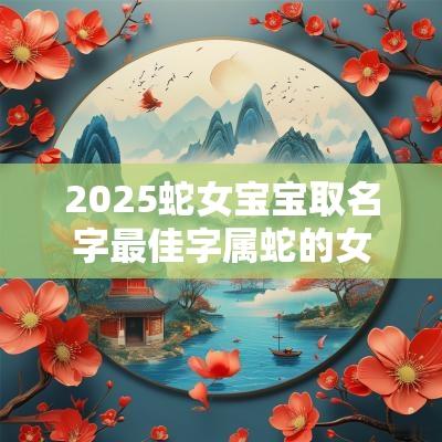 2025蛇女宝宝取名字最佳字属蛇的女宝宝取什么名字最好