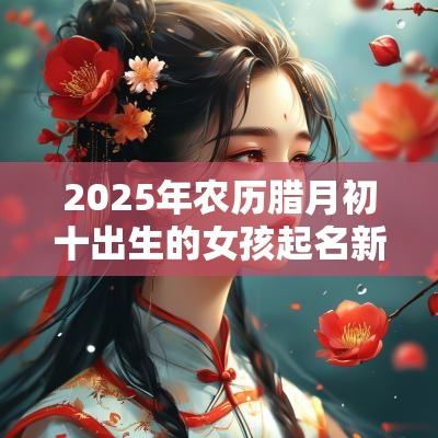 2025年农历腊月初十出生的女孩起名新生儿五行缺金的名