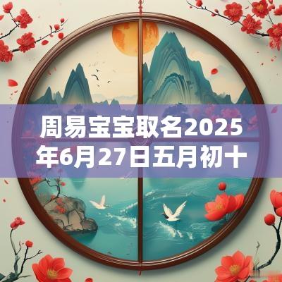 周易宝宝取名2025年6月27日五月初十出生的男孩起名