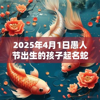 2025年4月1日愚人节出生的孩子起名蛇年男孩满分名字
