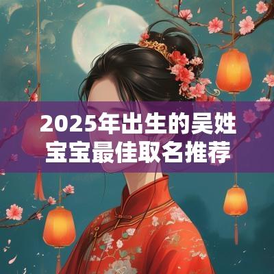 2025年出生的吴姓宝宝最佳取名推荐完美好听的名字参考