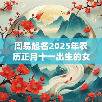 周易起名2025年农历正月十一出生的女孩缺金火取名推荐