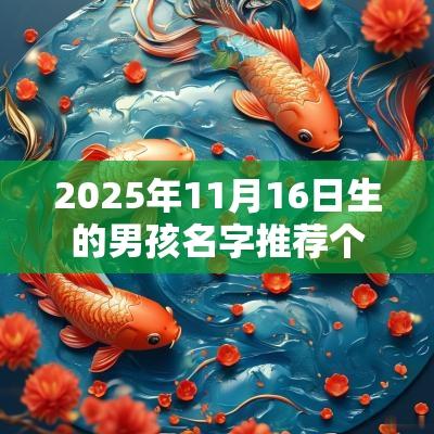 2025年11月16日生的男孩名字推荐个性帅气名字推荐