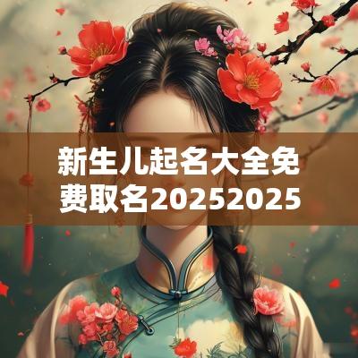 新生儿起名大全免费取名20252025蛇年最旺宝宝名字