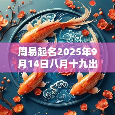 周易起名2025年9月14日八月十九出生的女孩缺什么