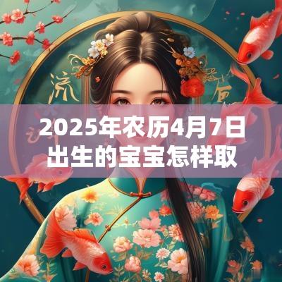 2025年农历4月7日出生的宝宝怎样取名好宝宝起名要领
