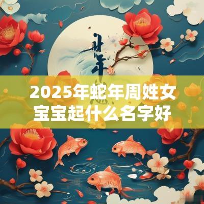 2025年蛇年周姓女宝宝起什么名字好梨花带雨的女生名字