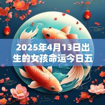 2025年4月13日出生的女孩命运今日五行缺火诗意取名