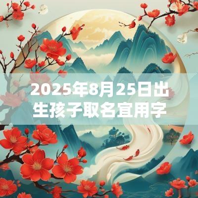 2025年8月25日出生孩子取名宜用字高分属蛇宝宝名字