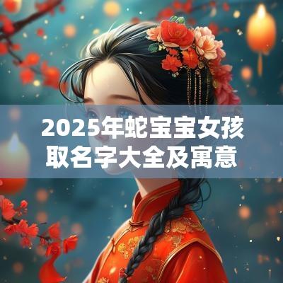 2025年蛇宝宝女孩取名字大全及寓意兔女孩最吉利的名字